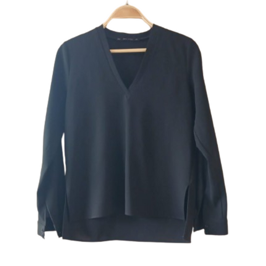 Blusa Negra, ZARA, talla S, 2 usos,Impecable