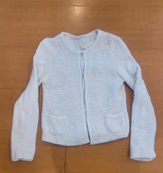 Chaqueta lino Zara color beige, talla 16 S