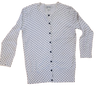 Chaleco Cherokee XS, blanco lunares negros, hermoso, semielasticado