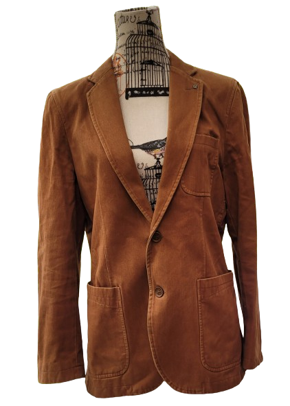 Chaqueta saco gamuza Ferouch, color camel hombre Talla S hombre