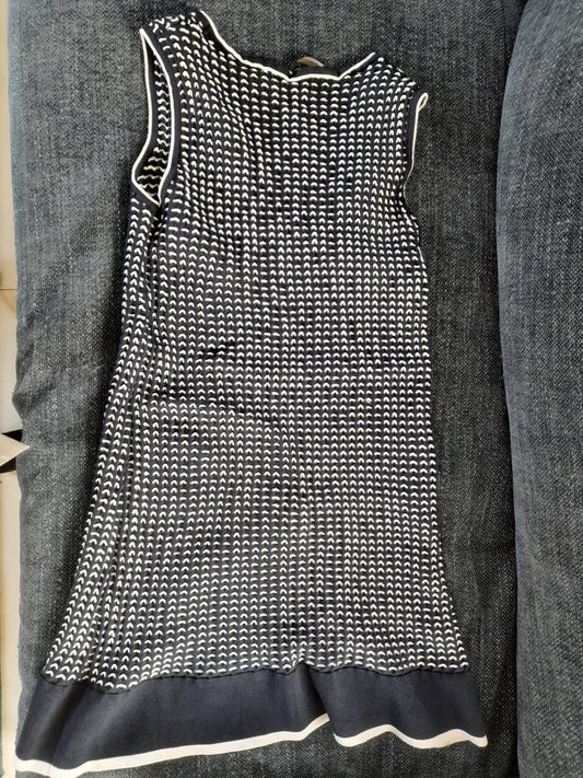 Vestido Purificación García  Talla S  Hilo azul con hilo blanco  