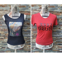 20 poleras marcas top, tallas M,