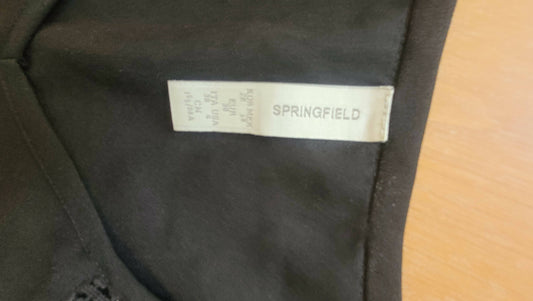 Vestido SPRINGFIELD negro viscosa 38