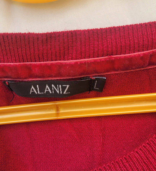 Chaleco delgado Alaniz rojo talla L