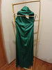 Vestido verde satin